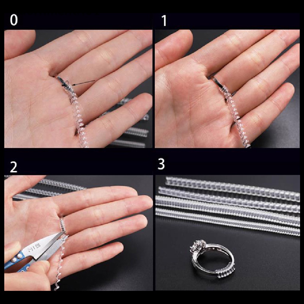 (AdornmentNo1) 10pcs / Set Adjuster / Pengencang / Pengecil Ukuran Cincin