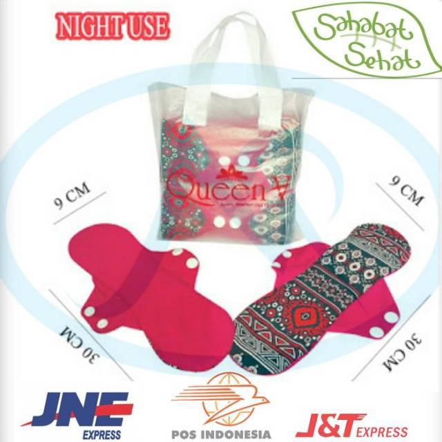 Isi 6pcs Menspad pembalut kain sehat