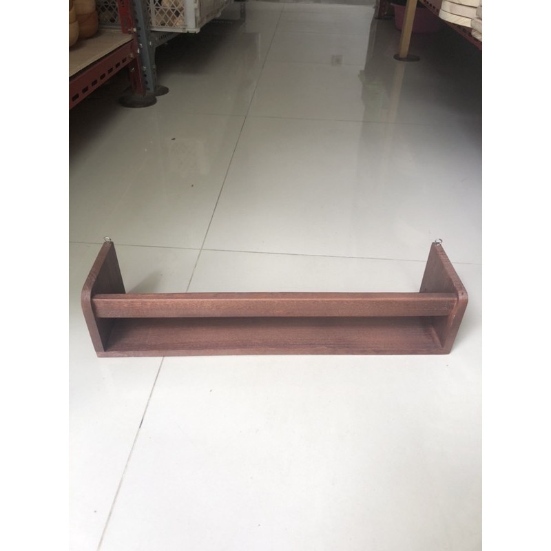 Rak Bumbu 40x10cm Rak Tempat Make Up Rak Dinding Rak Serba Guna Kayu Pinus