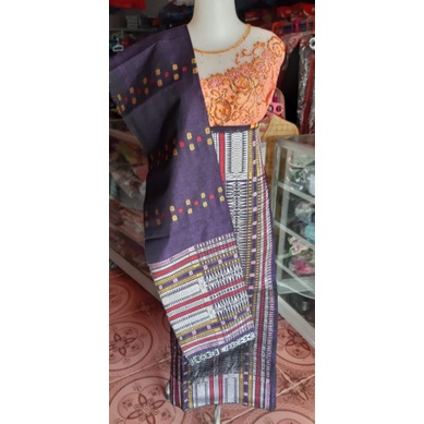 SONGKET BATAK PUCCA BINTIK UNGU SONGKET PUCCA TABUR ASLI SONGKET TARUTUNG KAIN SONGKET ASLI