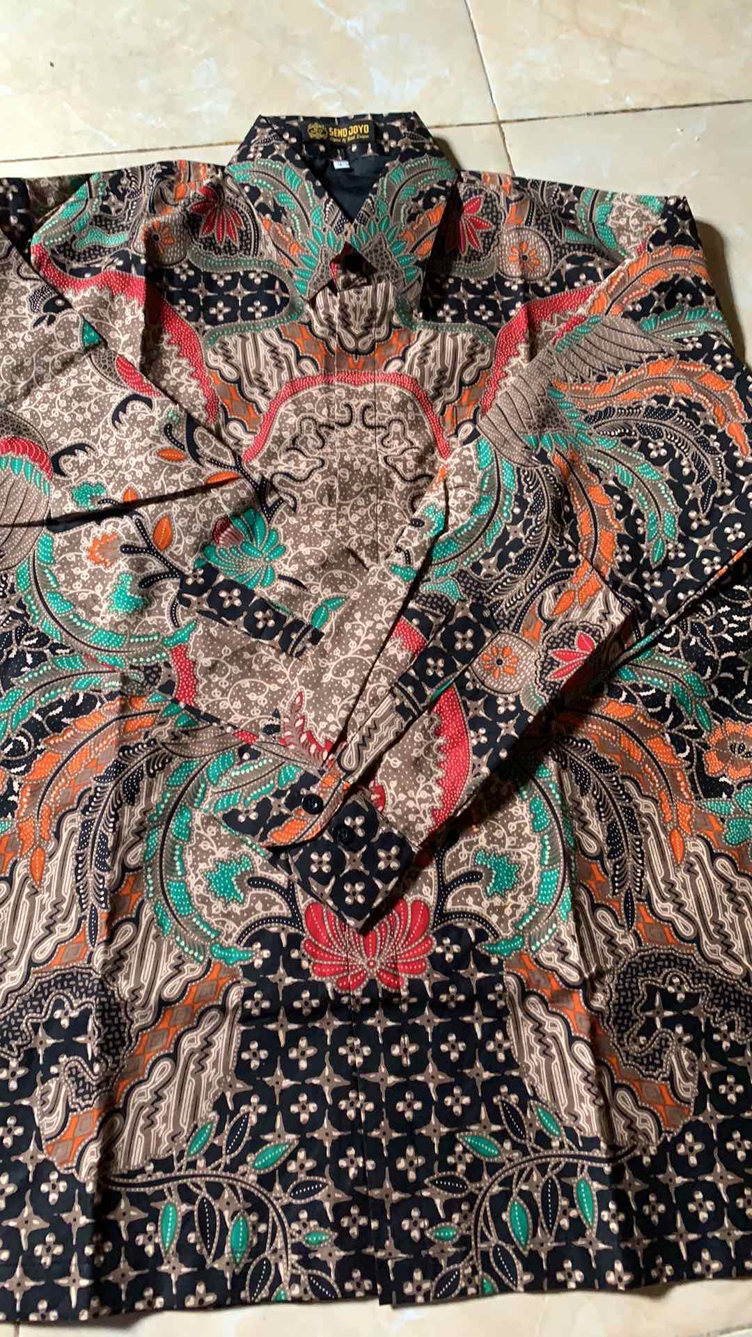 Peksi Katresnan Kemeja Batik Pria Full Furing Bahan Katun Sragenan