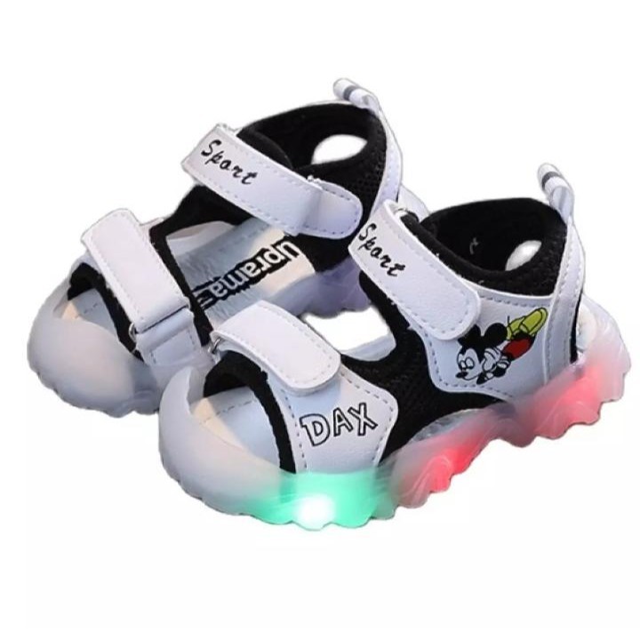 Sandal Sepatu MikiDax Led Sandal Anak Import Size 21-25 Usia 1-3 Tahun