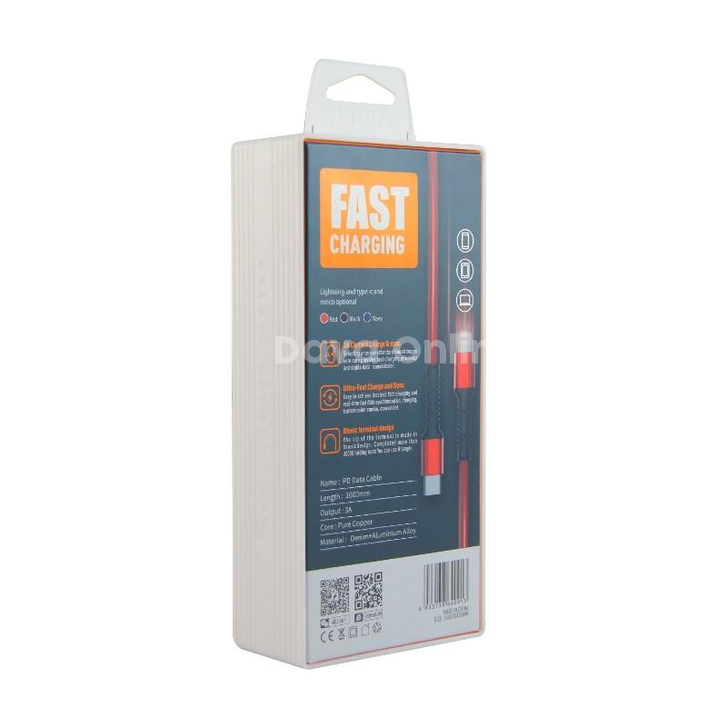 KABEL LDNIO LC91 TYPE C/KABEL DATA-KABEL DATA CHARGER TYPE C UKURAN 3.1 USB MURAH SERI LDNIO TERBARU - TEKNO KITA