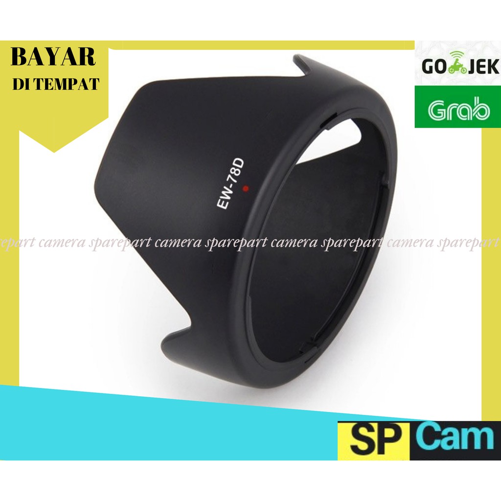 Lens Hood Canon EW-78D Untuk Lensa Canon 18-200mm 28-200mm USM