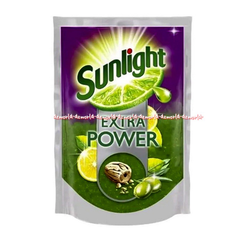 Sunlight Extra Power Butiran Biji Zaitun SabunCuci Piring Refill 680ml