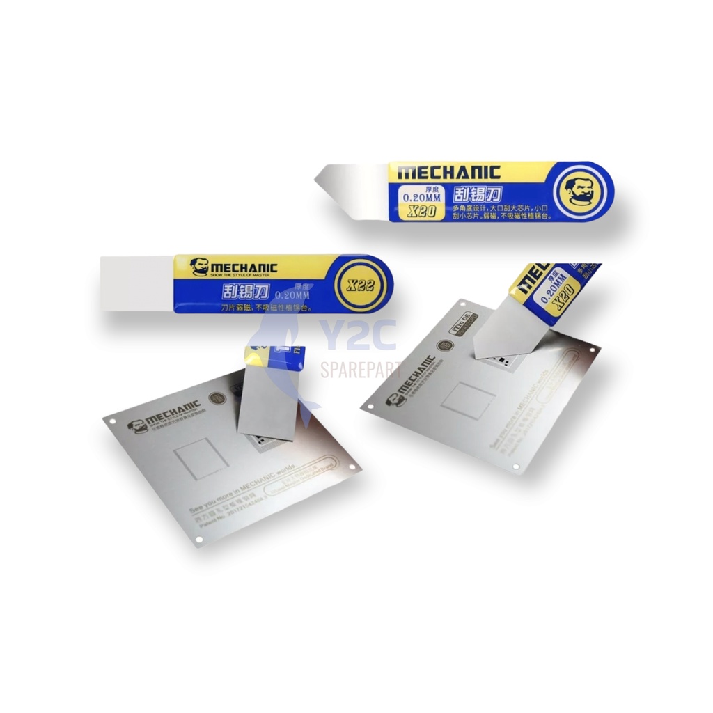 OPENING TOOLS MECHANIC X20 METAL TIPIS / ALAT BUKA LCD TOUCHSCREEN TASKRIN LAYAR SENTUH TC / ALAT SERVIS SERVICE HP