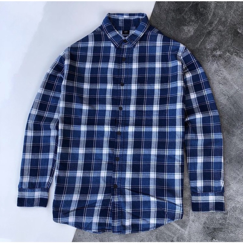 UNIQLO FLANNEL SHIRT SINGLE POCKET & PEPSI COLA FLANEL WOOL SHIRT