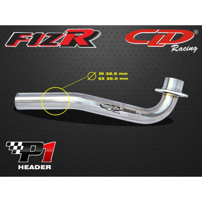 PIPE HEADER PIPA KNALPOT CLD RACING YAMAHA F1ZR P1
