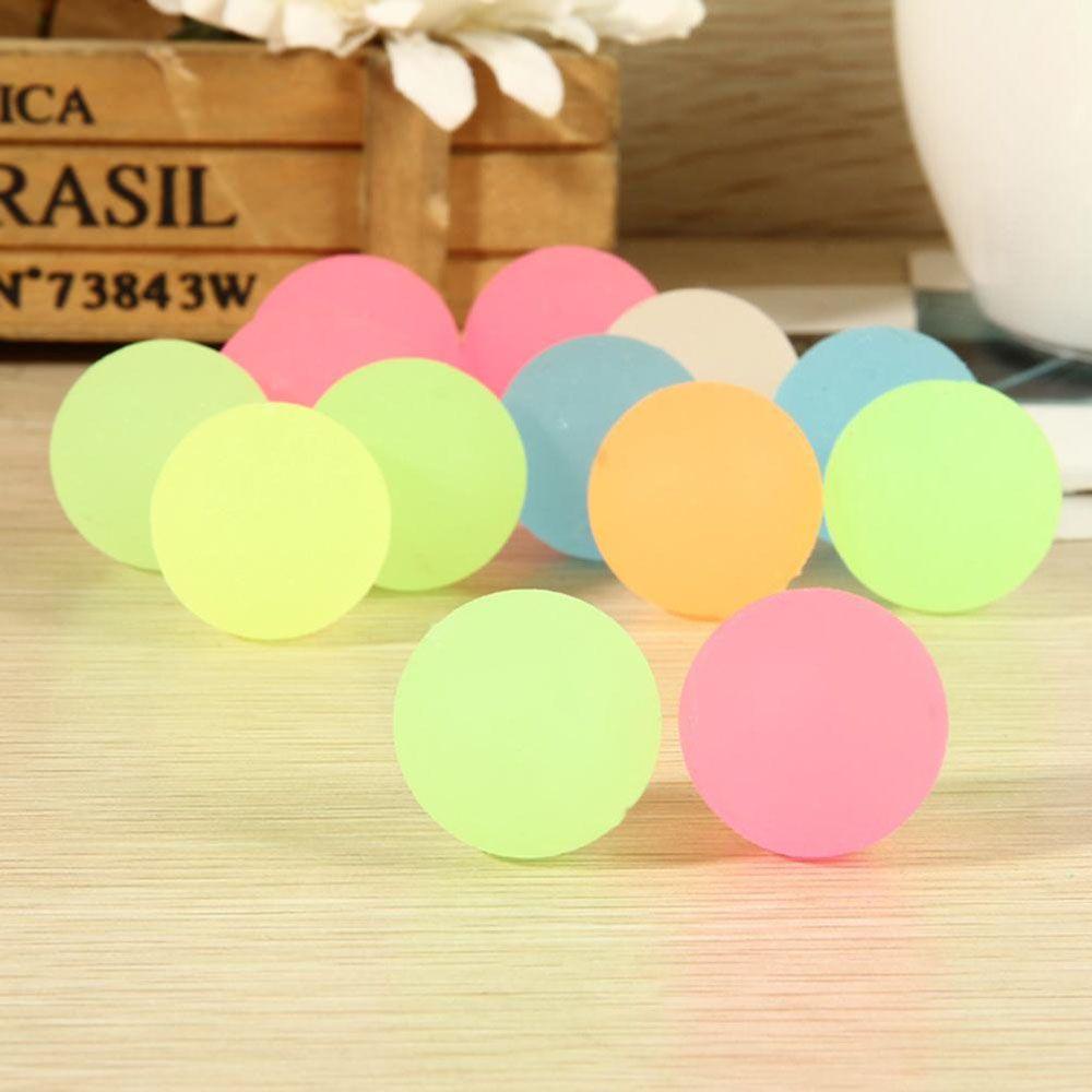 [Elegan] Bounce Orb Party Favor Hadiah Anak Moonlight Luminous Glow In The Dark Mainan