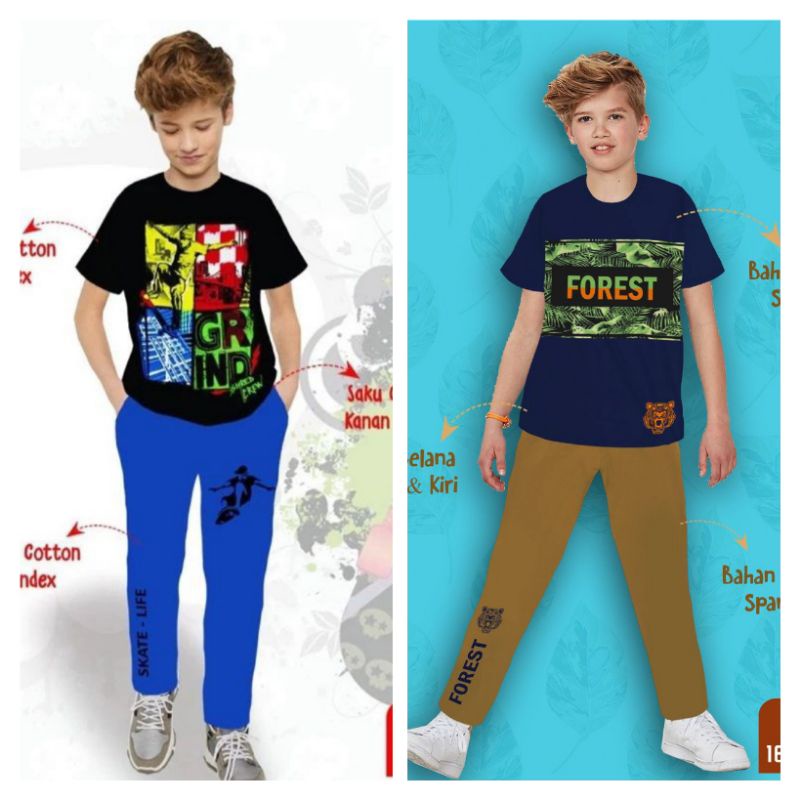 london kids set celana panjang size 16- 26