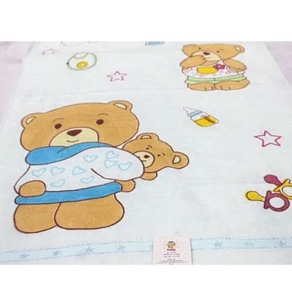 Handuk Bayi Twin Premium Quality - Handuk Bayi Lembut uk 50 x 100 Handuk Serbaguna Twins-VEGASUS