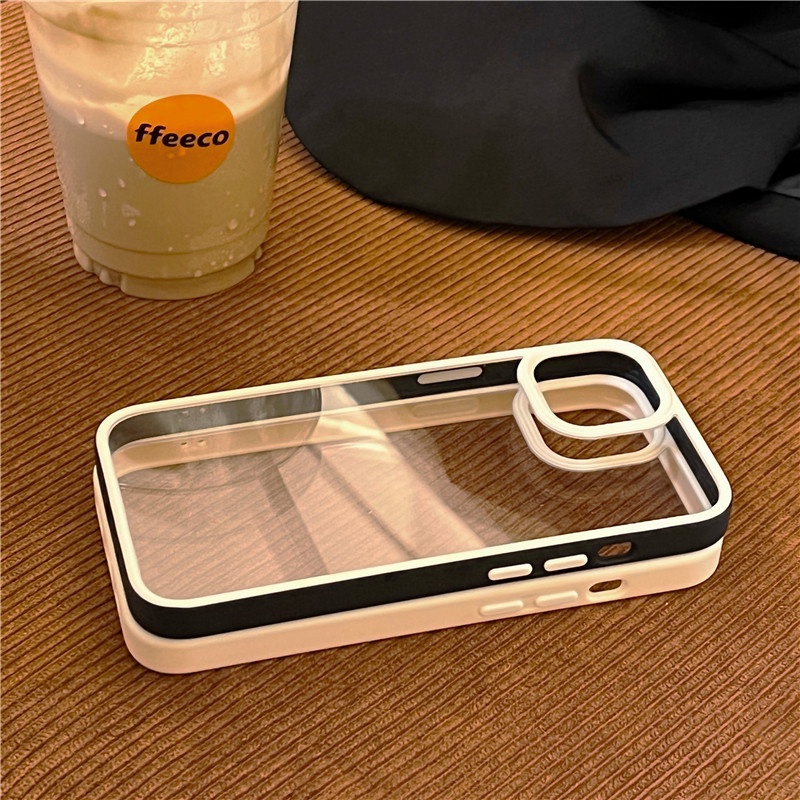 Hard Case Bahan Silikon Akrilik Transparan Tahan Banting Untuk iPhone 14 Pro Max 13 Pro Max 11 12 Max 13Pro