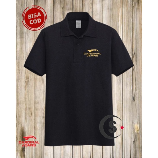 Kaos Polo Cardinal jeans tshirt Gold - Kaos Kerah Pria Men Polo Original 100% Premium