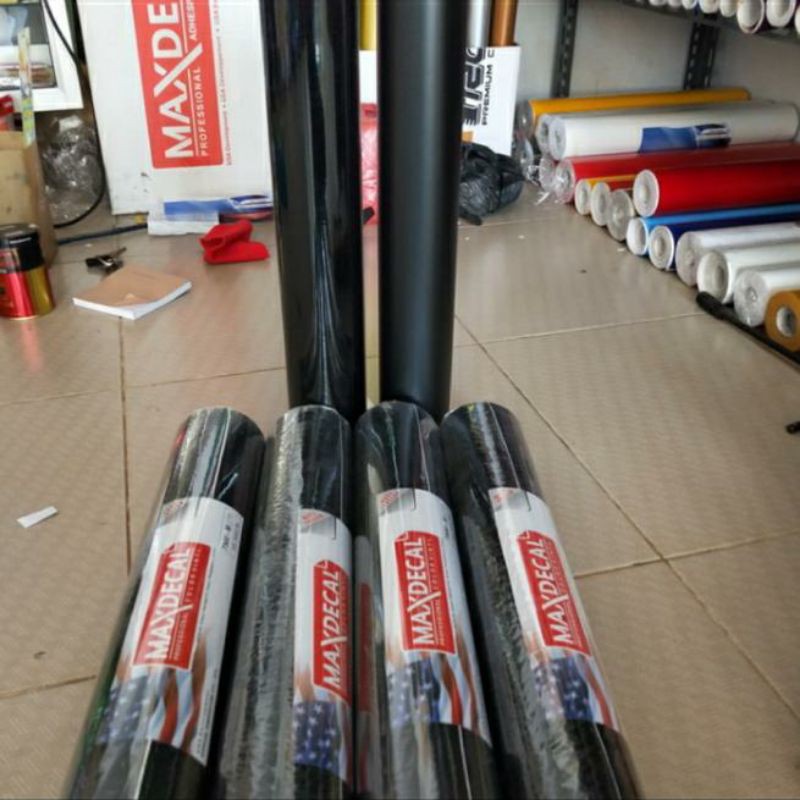 Sticker Skotlet Hitam Glossy Scotlate Glossy Black