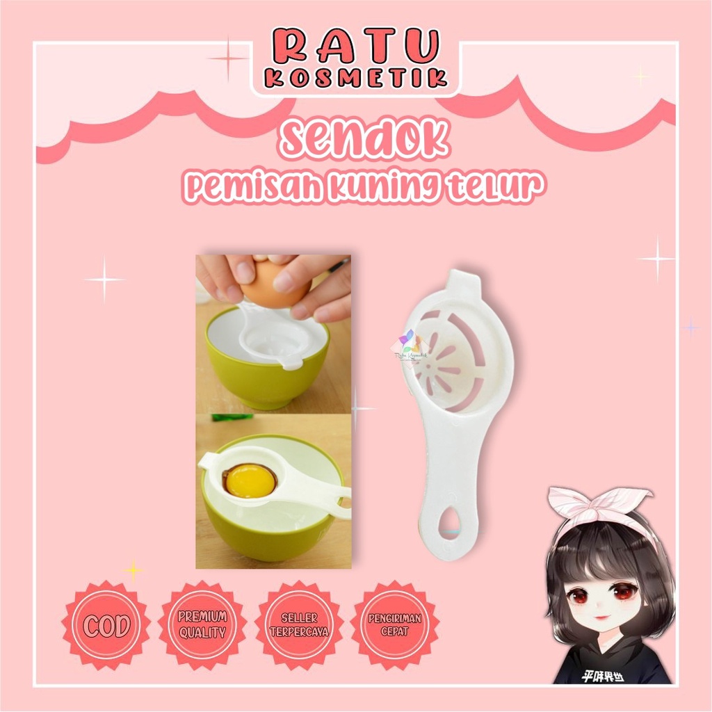 ❤ RATU ❤ Sendok Alat Pemisah Putih Kuning Telur Egg | Saringan Pisah Telor | Peralatan Dapur