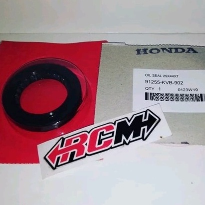 OIL SEAL Sil 29 X 44 X 7 RODA BELAKANG BLK BLKG BEAT SCOOPY SPACY VARIO 110 KARBU LAMA OLD FI F1 INJEKS ORI ORIGINAL HONDA AHM ASLI 91255-KVB-902