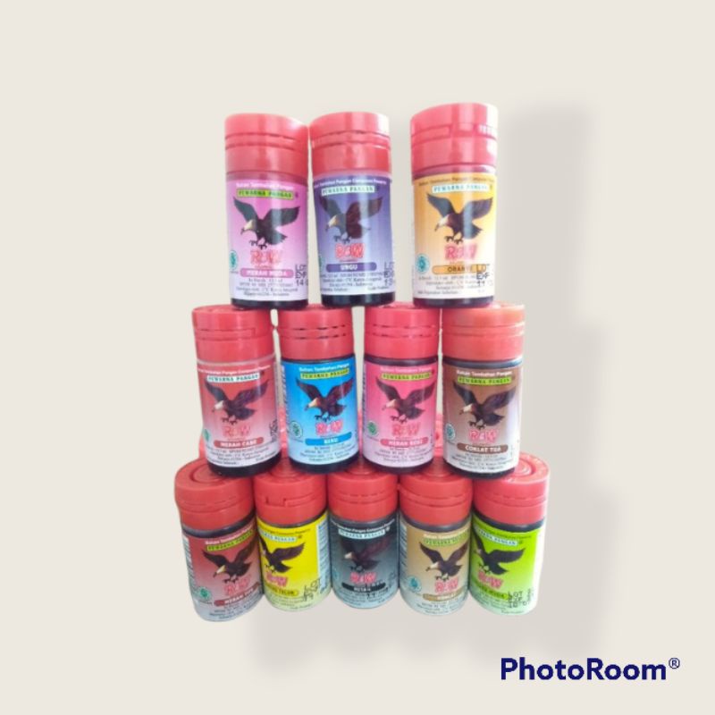 

PEWARNA MAKANAN RAJAWALI 12,5 ml. RW | R&W | RBW | 1 LUSIN