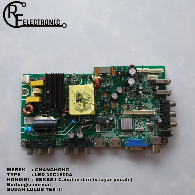 MB MOBO MAINBOARD MESIN TV LED CHANGHONG LED40C1600A LED 40C1600A 40C1600