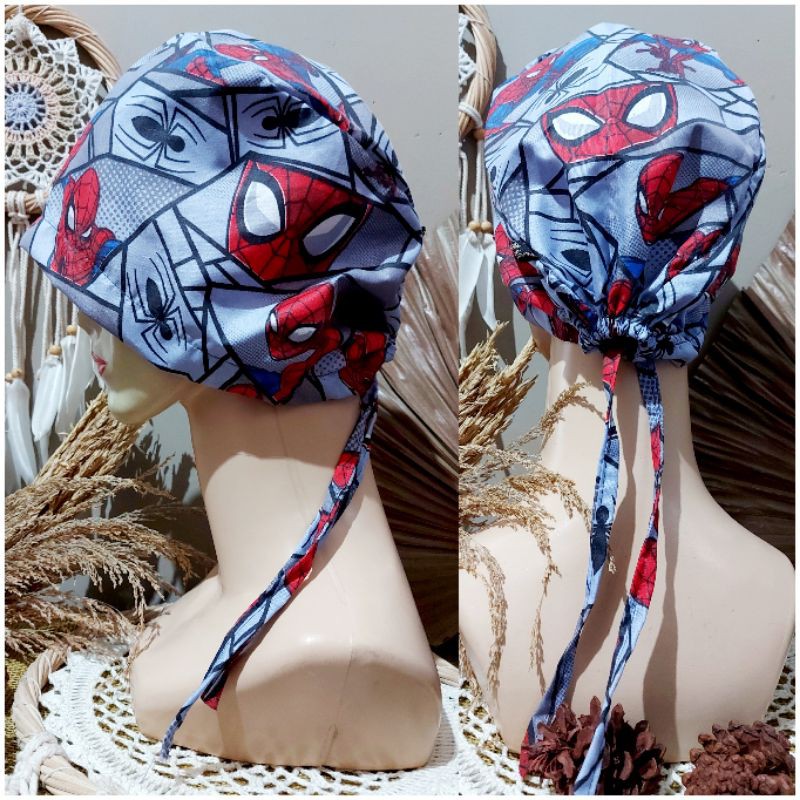 haircap motif/ headcap motif/ topi medis motif/ topi dokter/ topi perawat/ topi bedah motif murah