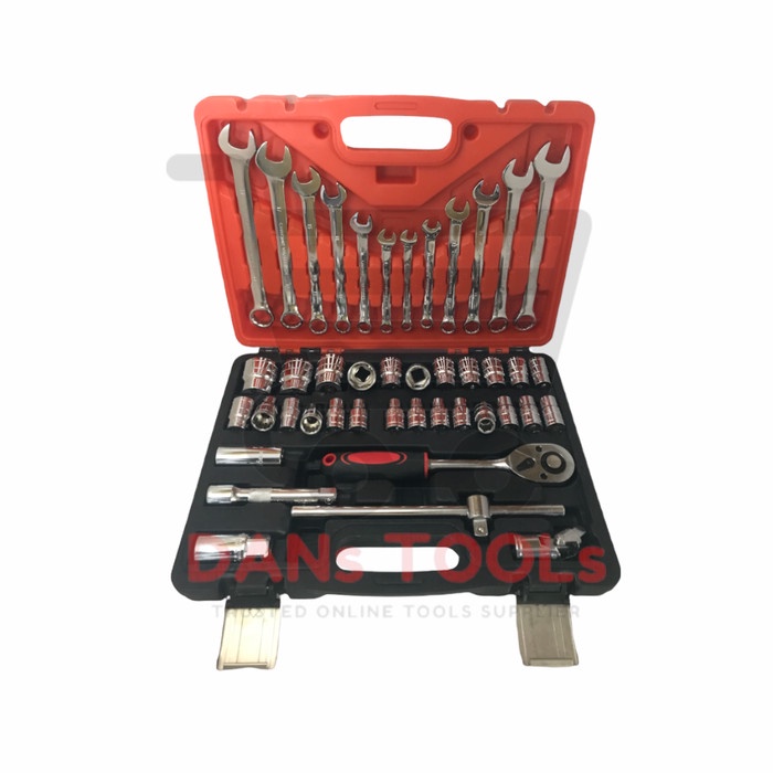 Tool Kit Set 44 pcs - Tool Set - Kunci RingPas Sock Set - Tool Box Set