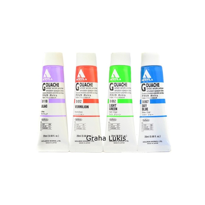 

(TERLARIS) Holbein Acryla Gouache 20ml