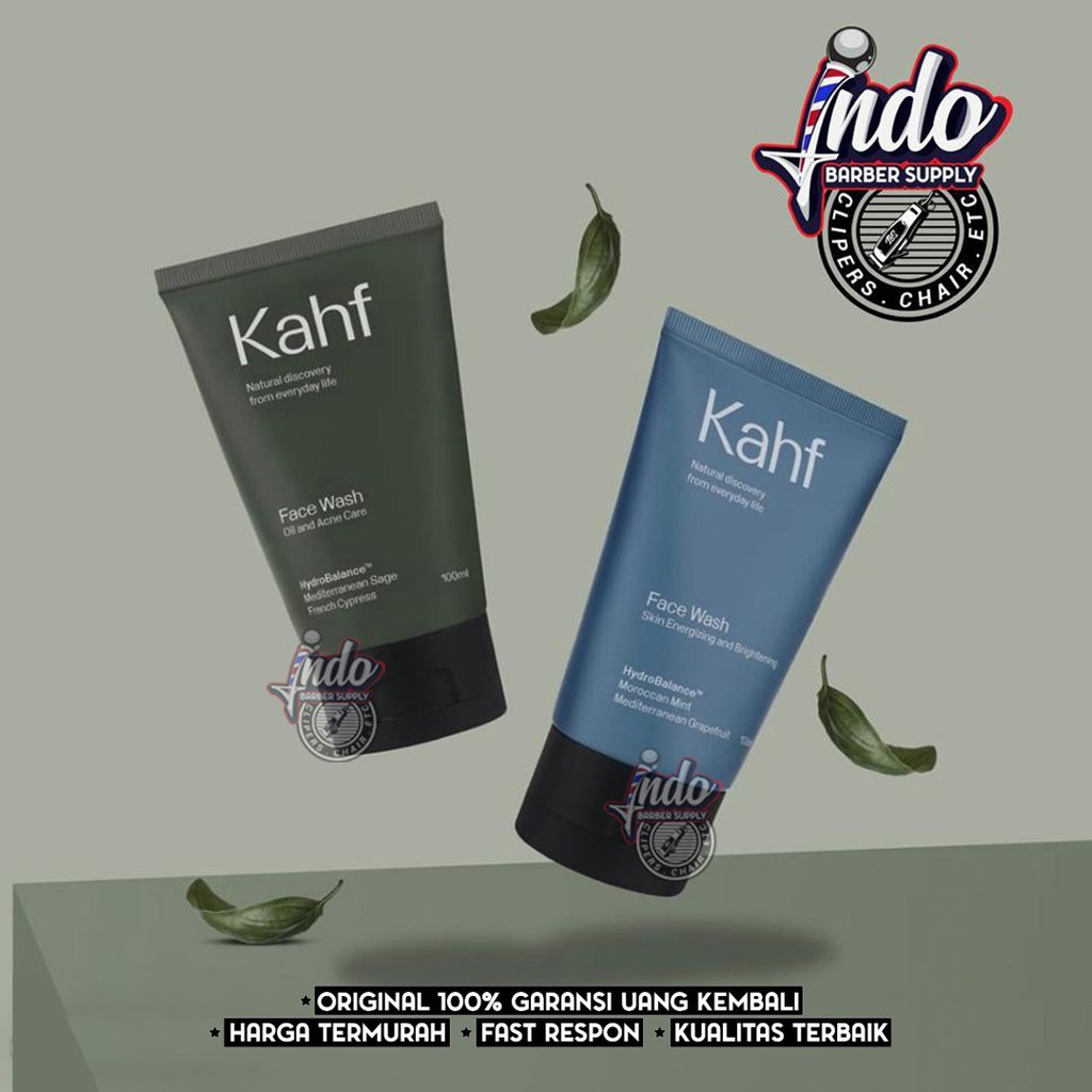 KAHF SABUN CUCI MUKA PRIA / ANTI JERAWAT / KULIT KERING