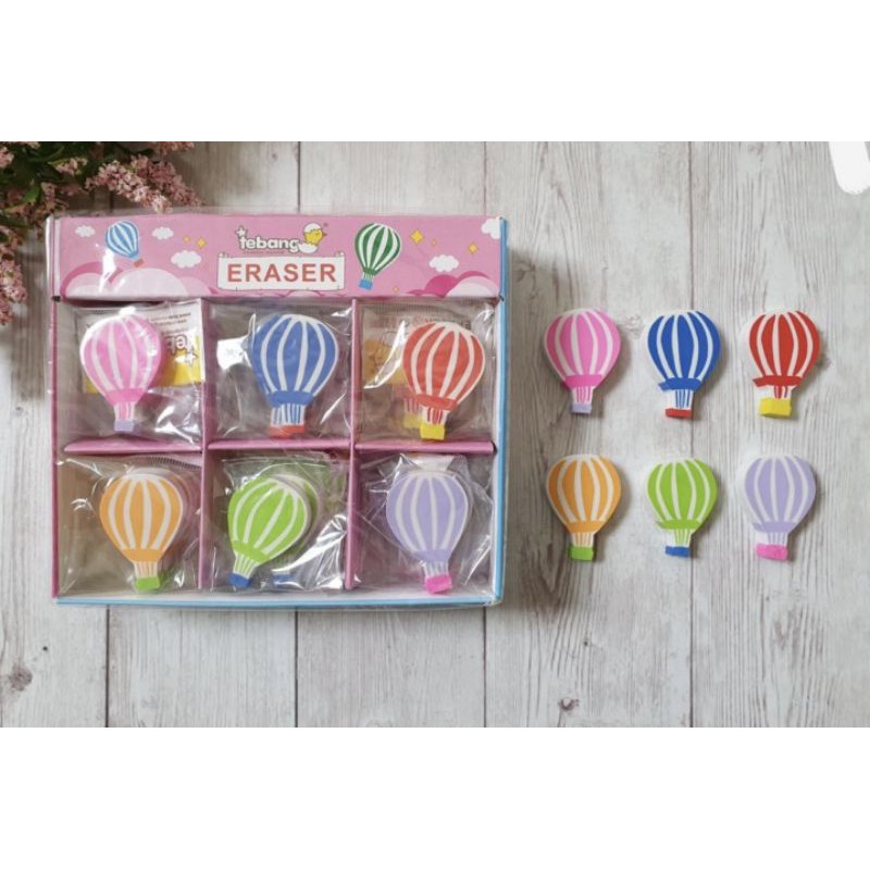 (6pc) hapusan anak lucu BTS BT 21/PENGHAPUS DINO/STIP-Balon udara