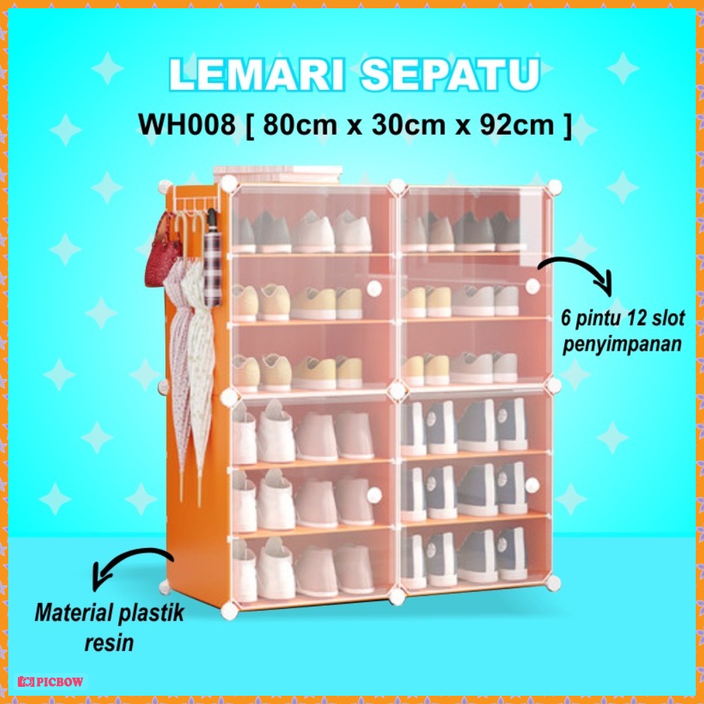 TERMURAH Portable Shoe Rack Box Sepatu Box Penyimpanan Sepatu Lemari Laci Kabinet-COD