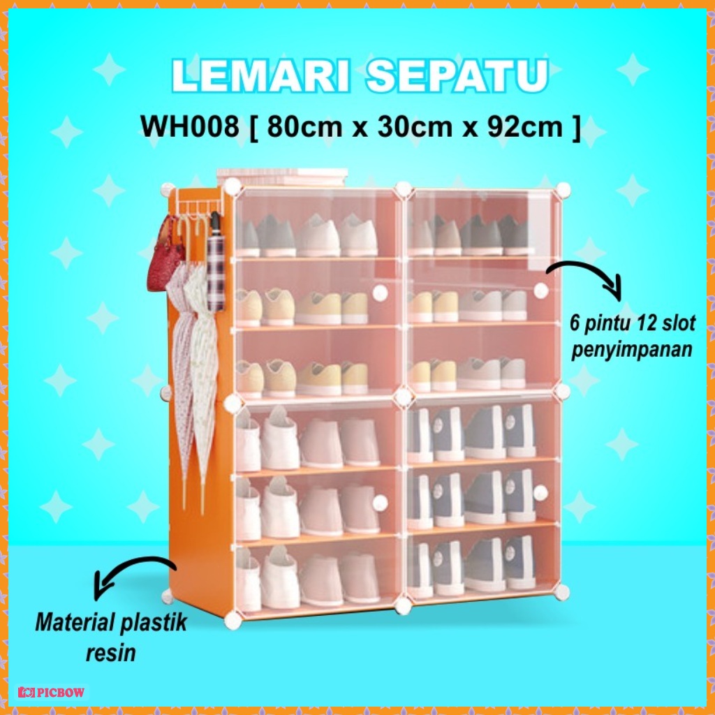 TERMURAH Portable Shoe Rack Box Sepatu Box Penyimpanan Sepatu Lemari Laci Kabinet-COD