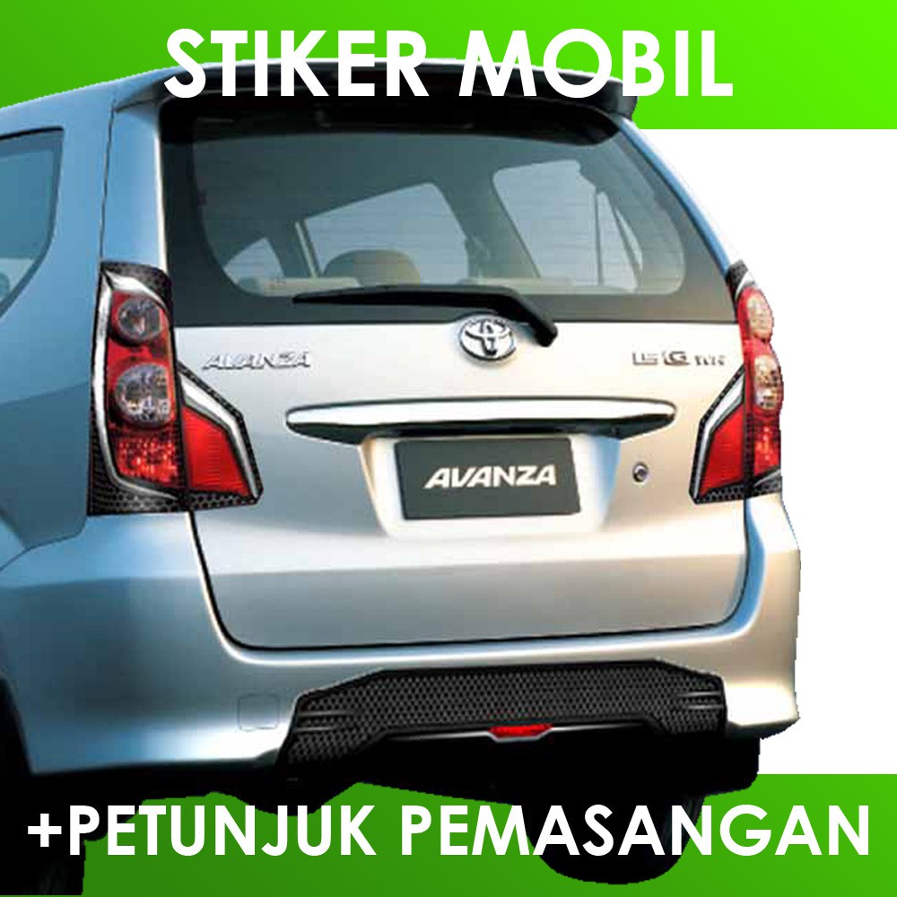 Sticker Mobil Avanza Xenia 2012 2014 FT X Lamp Extension Stiker