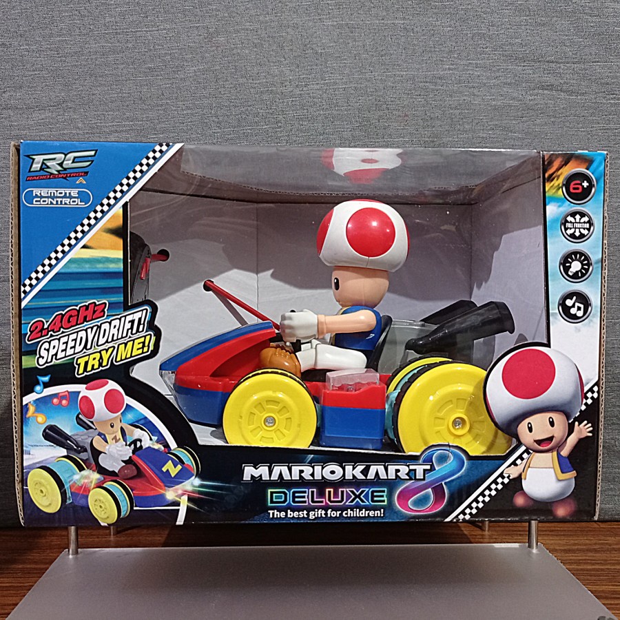 Mainan Mobil Remote Control / RC Mario Kart Deluxe Car Toy