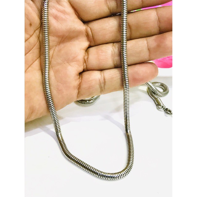 Titanium / kalung belut tebal / kalung / kalung titanium 60 cm