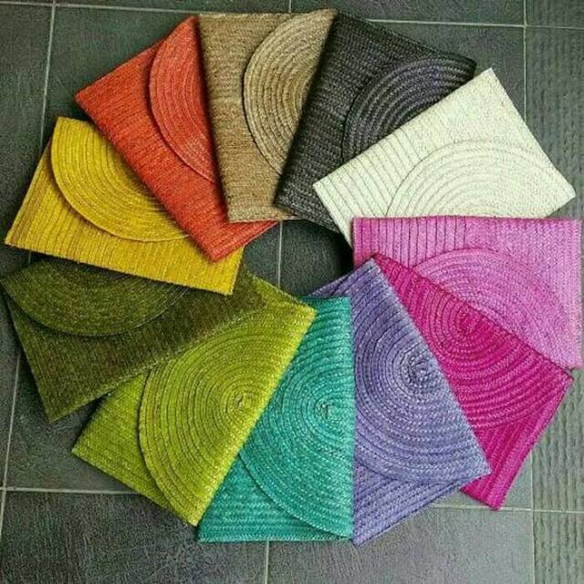 Dompet anyaman pandan || clutch anyaman pandan