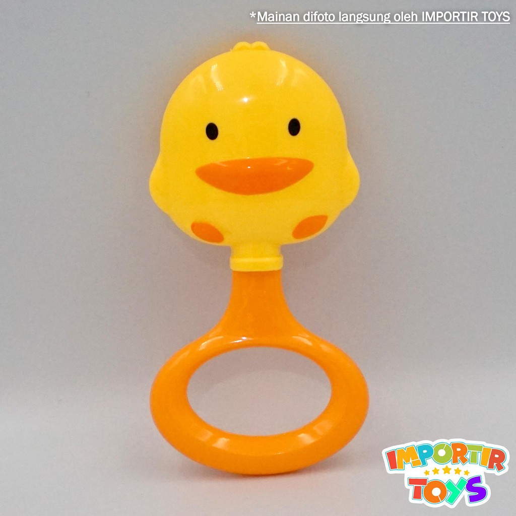 Mainan Kerincingan Bayi IMPORT MURAH Yellow Duck Bebek Kuning Lonceng