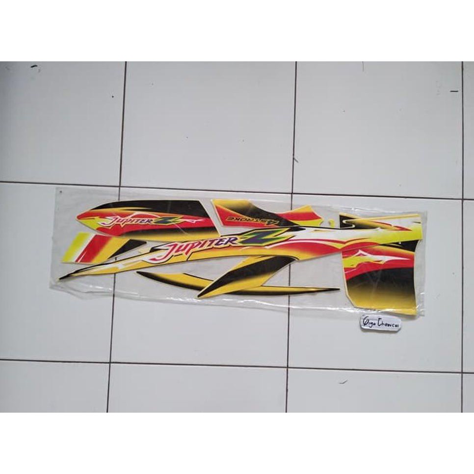 Variasi Striping Sticker Lis Yamaha Jupiter Z 2004 2005 Hitam Kuning