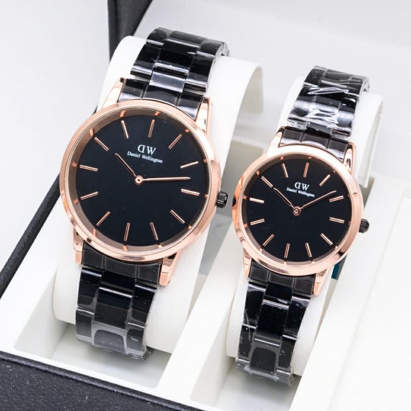 Jam Tangan Couple Terbaru RANTAI Stainlees Steel Free Batrai Cadangan Pria &amp; wanita Water Resistant  | Jam Tangan Cowok | Jam Tangan Cewek | Jam Tangan UNISEX | Jam Tamgan Murah | Realpic | Jam TANGAN Anti Air | Fashion Cewek | Fashion Pria | Analog Quart