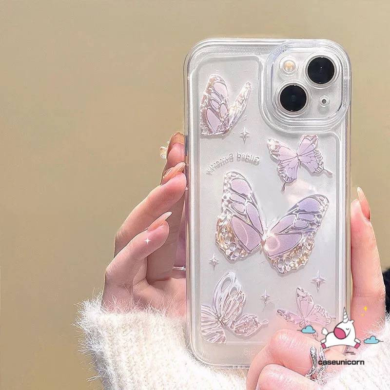 Fantasy Butterfly Case Xiaomi Redmi A1 9A 10 10C 9 9T 9C 10A Redmi Note 11 10 11Pro 10S 11s 9s 9 Pro Max Plus Mi POCO F4 M3 Pro M4 Pro POCO X3 Pro NFC Soft Clear Sarung Pelindung