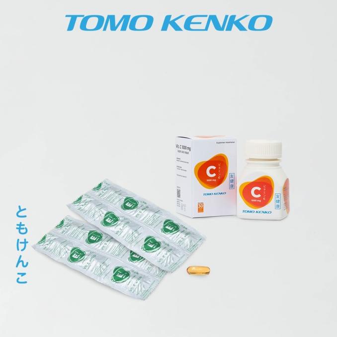 Combo Tomo Kenko Vitamin C 1000 Mg + Vitamin E 400 Iu Kemasan Strip Fatihstore121