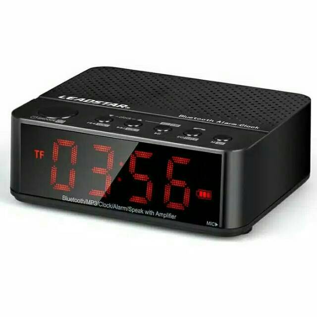 SPEAKER BLUETOOTH JAM ALARM RADIO FM SD CARD MP3/JAM MEJA DIGITAL SPEAKER WIRELESS PORTABLE HANDFREE