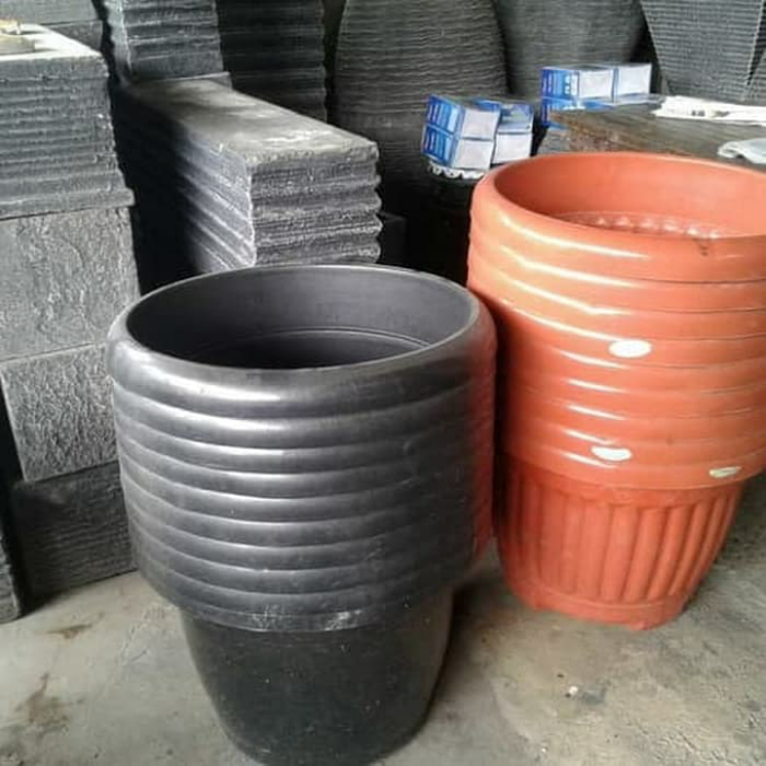 Pot Tanaman Ukuran 60cm - Pot Besar - Cokelat