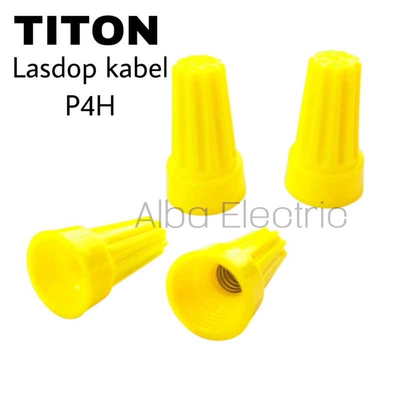 Lasdop P4H Yellow TITON Eceran Lasdop Kuning Eceran Lasdop Penutup Sambungan Kabel Conector kabel Pengaman Kabel Penyambung Kabel