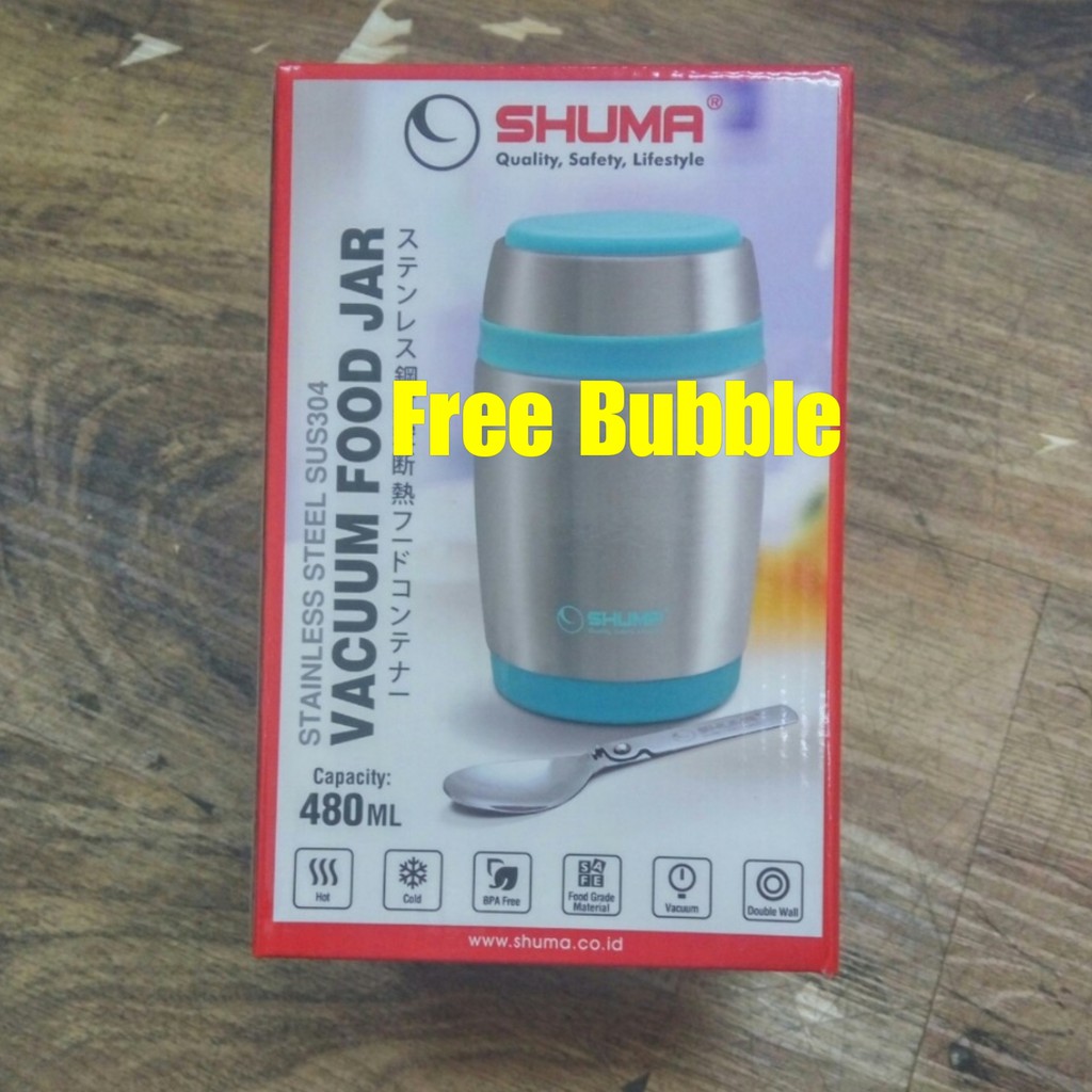 Shuma Stainless Steel Vacuum Food Jar 480mL