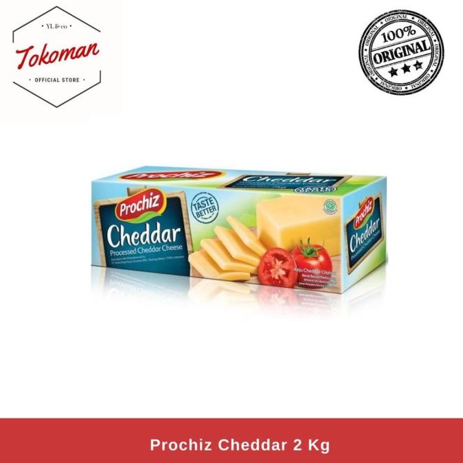 

BISA BAYAR DITEMPAT (GRAB/GOJEK) Prochiz Cheddar Cheese 2kg / 2 kg Keju