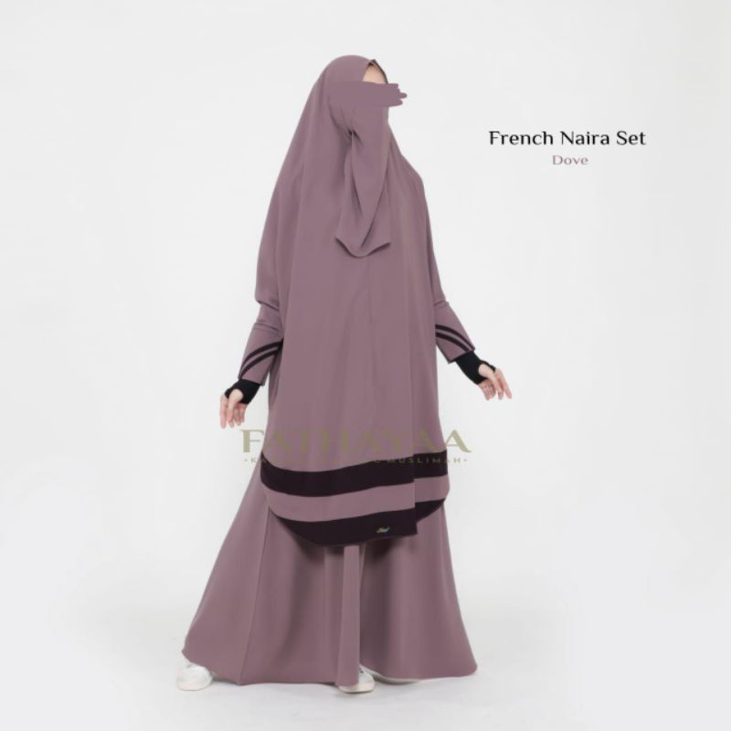 GAMIS SET KHIMAR TANGAN NAIRA BY FATHAYAA