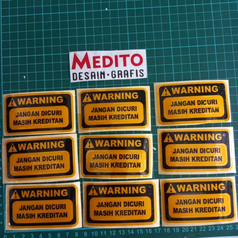 Stiker Cutting Kata2 Warning Jangan Dicuri Masih Kreditan