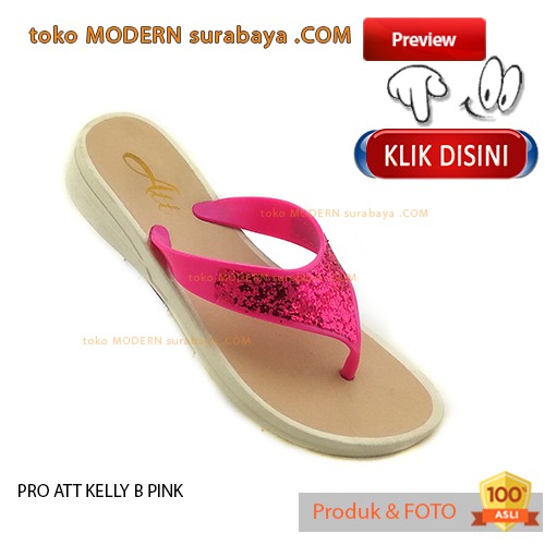 PRO ATT KELLY B PINK sendal wanita jepit karet casual flip flop