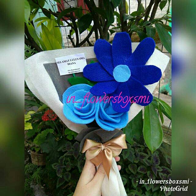 Buket bunga hafia ulang tahun wisuda anniversary