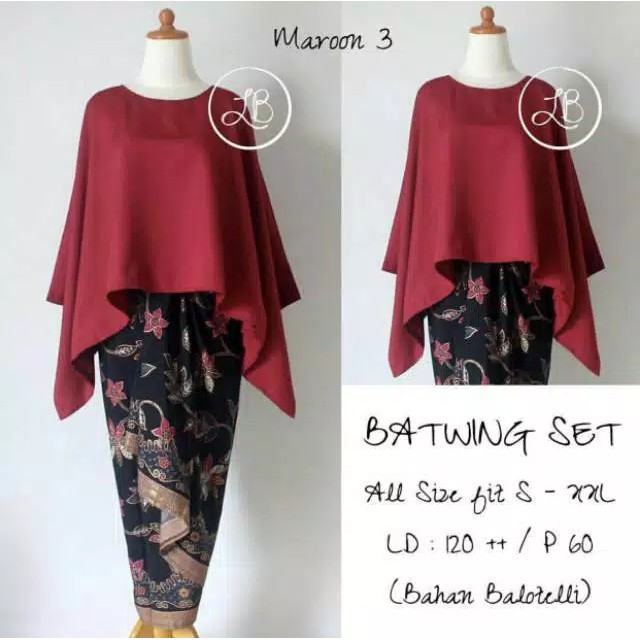 BATWING SET/KEBAYA KUTUBARU /KUTUBARU MODERN...