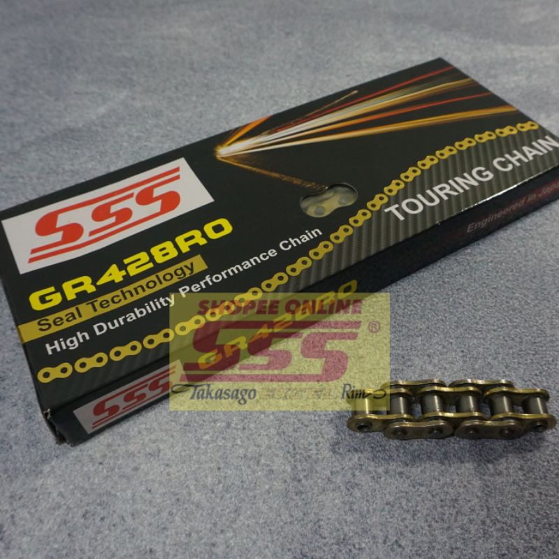 GEARSET / GIRSET / 1SET GIR RANTAI SSS TIPE 428 SB HSB HSBT HMX LO RO R15V3 NEW VIXION R MT15 XSR155-RO Gold