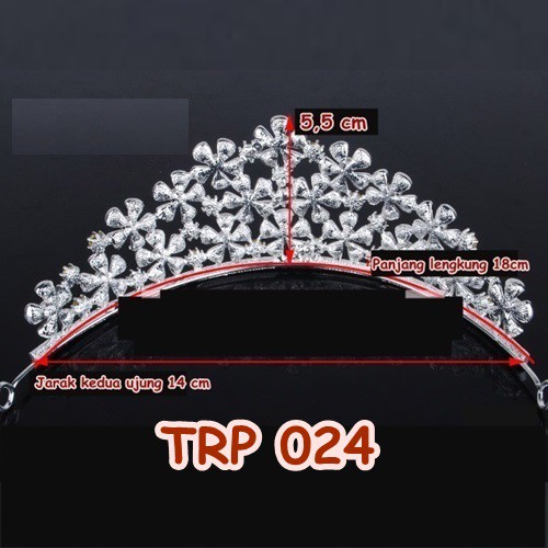 [SIAP KIRIM] WEDDING CROWN TIARA AKSESORIS RAMBUT PESTA HEADPIECE TRP024